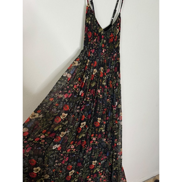 Anthropologie Payal Jain Massima Pleated Floral Boho Maxi Dress - Picture 11 of 13